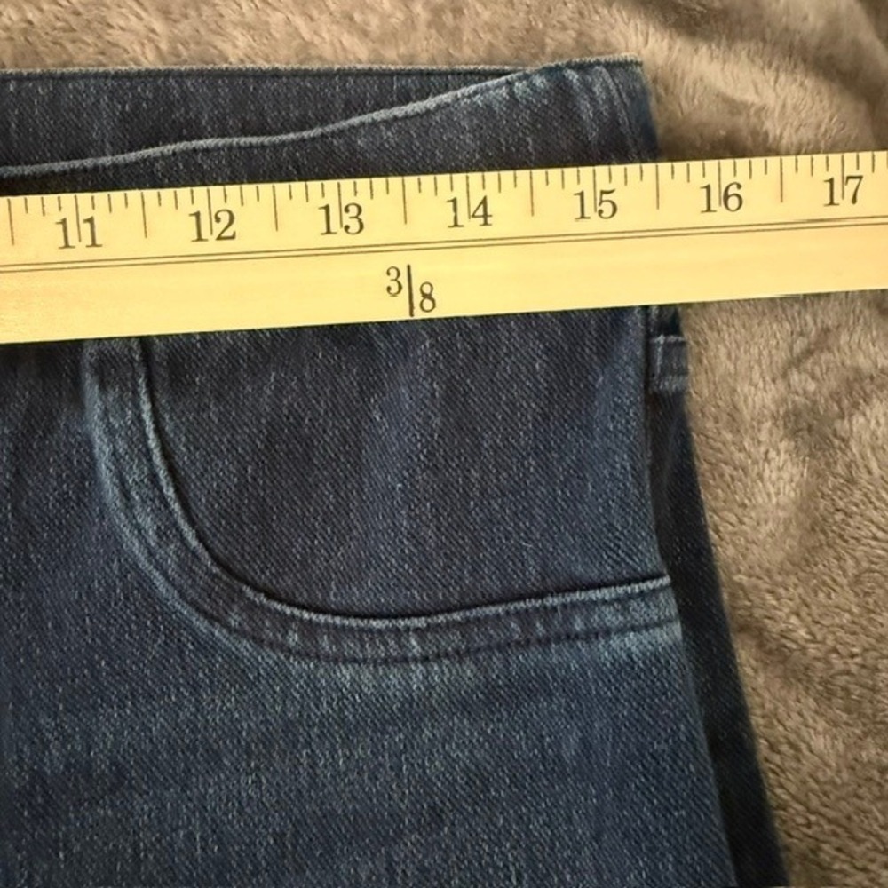 Spanx Jean-ish Leggings Skinny Shaping Pull On Twilight‎ Sleek Indigo Large - Picture 9 of 12